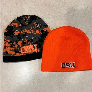 Orange and Black Hats